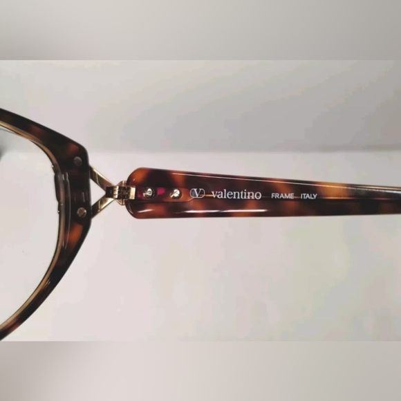 Valentino Tortoise Gold Eyeglasses Frames V164 518 130 - Picture 8 of 13